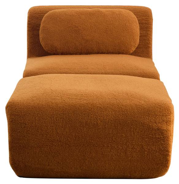 Modulares Sofa Mir-Edg Braun - Textil - 79 x 71 x 177 cm