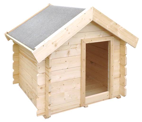 Hundehütte M401-1 Beige - Fichte - 99 x 80 x 76 cm