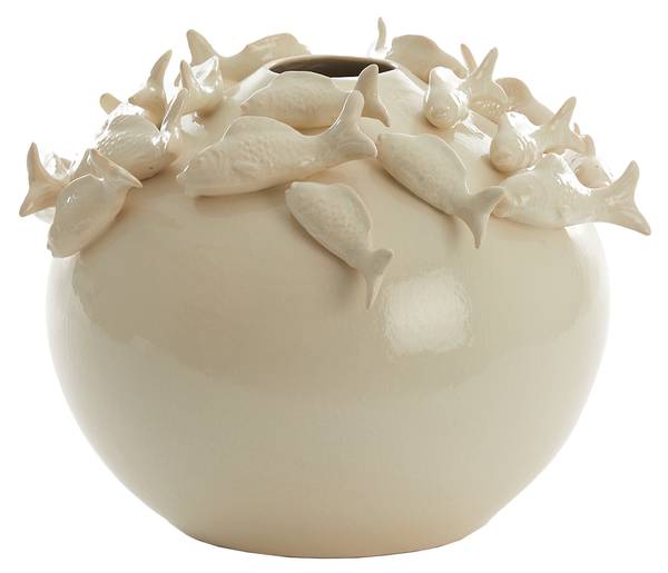 Vase FISCH Weiß