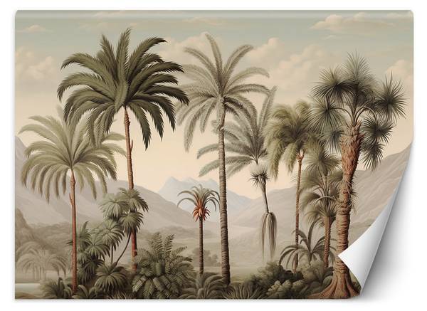 Papier peint, Plantes tropicales 150 x 105 cm