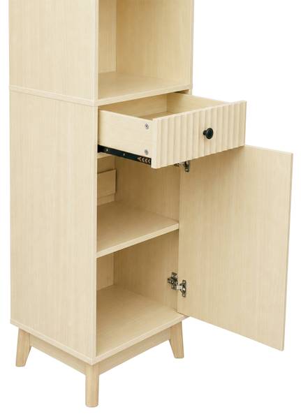 Hochschrank Prometheus Ⅲ Braun - Holzwerkstoff - 40 x 172 x 36 cm