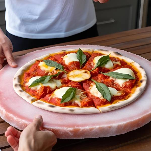 Himalaya pizzasteen XL oranje - 30 x 5 x 30 cm