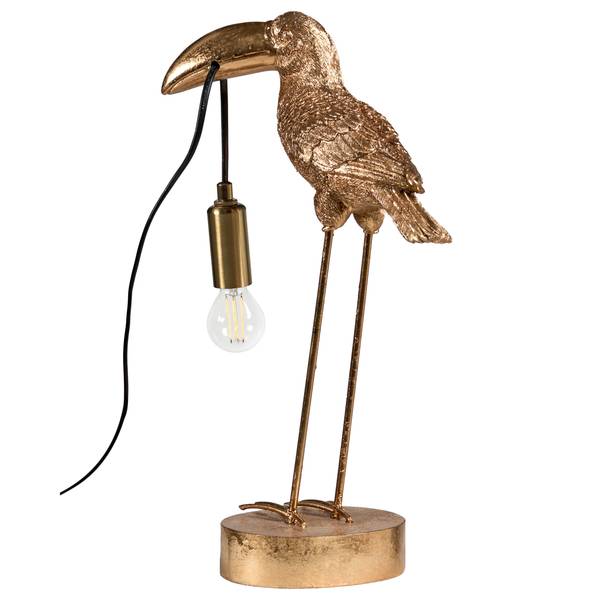 Tafellamp ARACARI goud - hars - 24 x 42 x 15 cm
