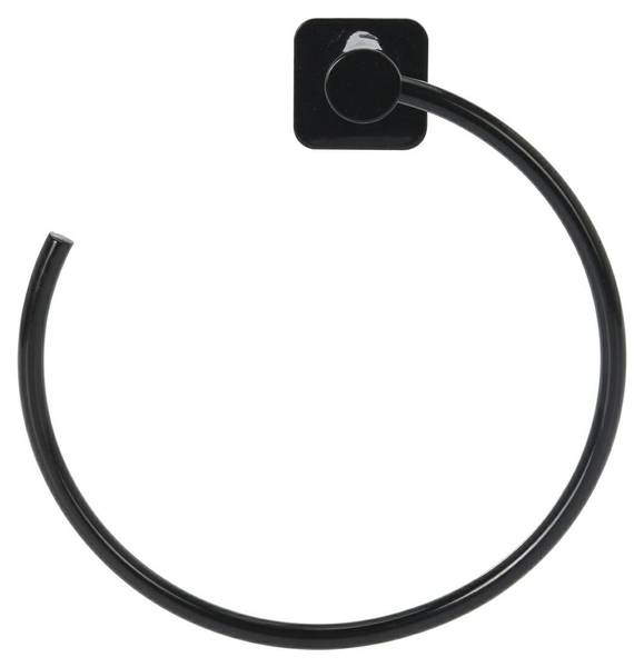 Wandhandtuchhalter 404002740 Schwarz - Metall - 18 x 18 x 6 cm