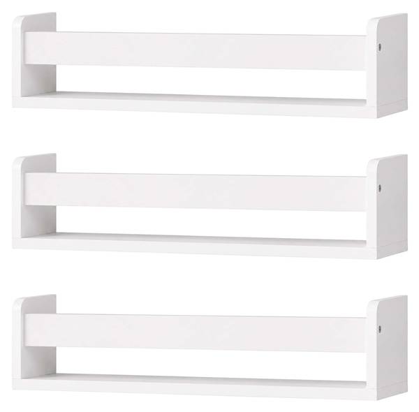 Kinderregal Wand im 3er Set Weiß