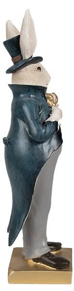 Figur Kaninchen DekoEaster-Dawson Beige - Kunststoff - 8 x 30 x 10 cm