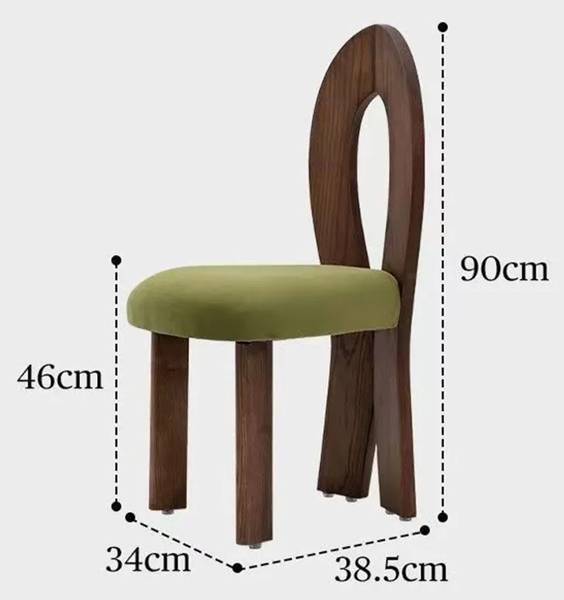 Stuhl Einfach 0227 III Beige - Holzwerkstoff - 34 x 90 x 39 cm