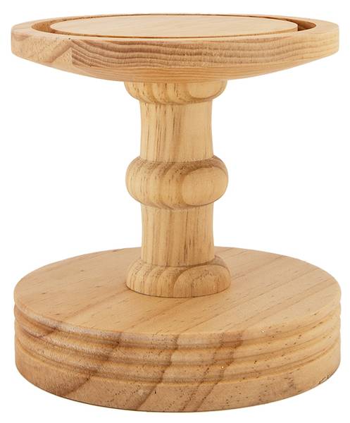 Glasglocke Sara DAY Braun - Holzwerkstoff - 14 x 34 x 14 cm