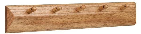 Wandgarderobe Elna Braun - Holz teilmassiv - 6 x 9 x 50 cm