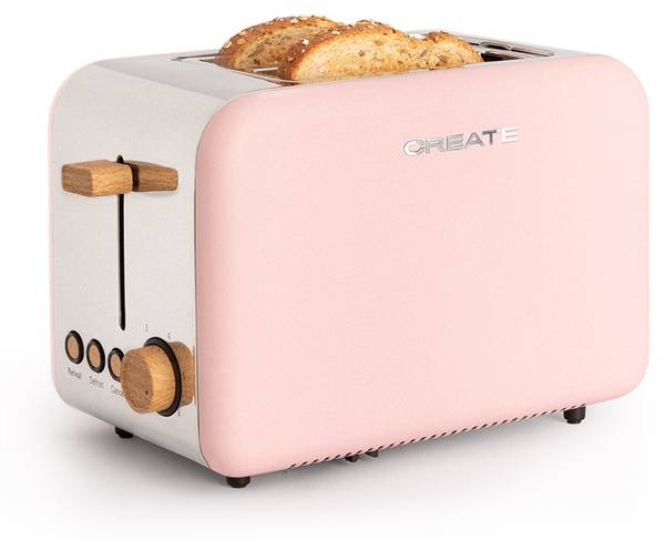 Toaster RETRO Hellrosa