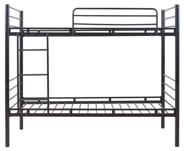 Metall-Etagenbett Bevapis Schwarz - Stahl - 94 x 171 x 210 cm