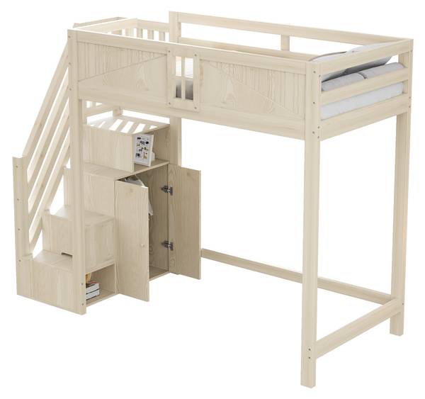 Hochbett  K-1561 Holz