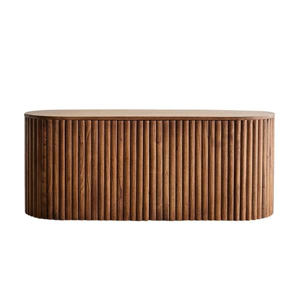 Waschtischunterschrank hängend Braun - Massivholz - 140 x 56 x 50 cm