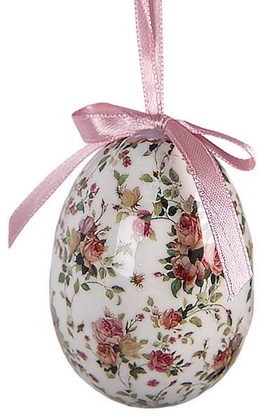 Ostern Anhänger 53120 9er Set Weiß - Kunststoff - 5 x 8 x 5 cm