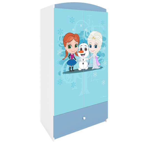 Kinderkleiderschrank Winterschwestern Blau