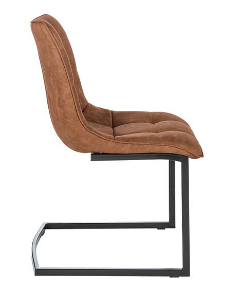 Stuhl MIAMI Braun - Microfaser - Polyester - 46 x 88 x 63 cm