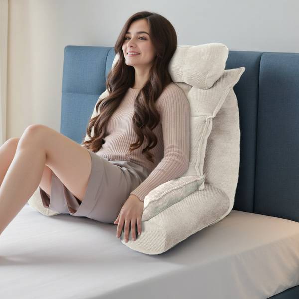 Stützkissen COMFORT Beige - Textil - 56 x 75 x 92 cm