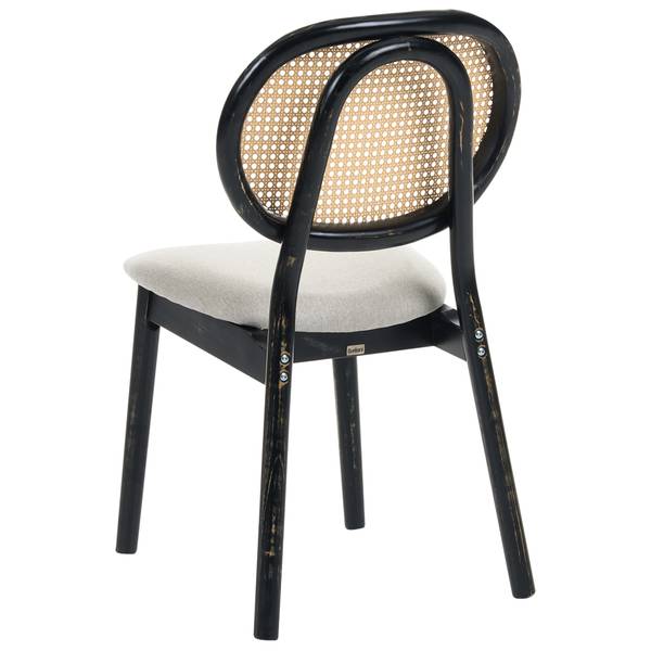 Stuhl GAVIOTA 2-tlg Beige - Schwarz - Bambus - 49 x 88 x 55 cm