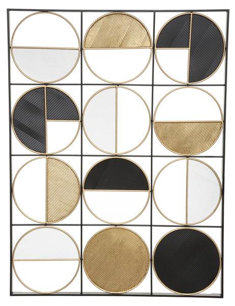 Wanddekoration ZAK Metall - 2 x 76 x 101 cm