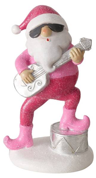 Weihnachtsmann Figuren Matthew 2er Set Pink - Kunststoff - 7 x 16 x 10 cm