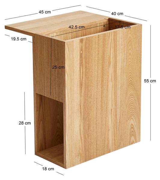 Beistelltisch KARLSTAD Braun