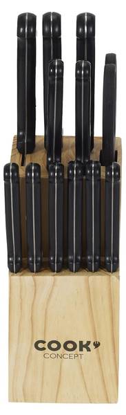 Messerset Cook Concept 12er Set Metall - Kunststoff - 14 x 37 x 9 cm