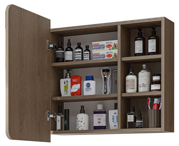 Spiegelschrank LYCIA-82 Eiche Hell