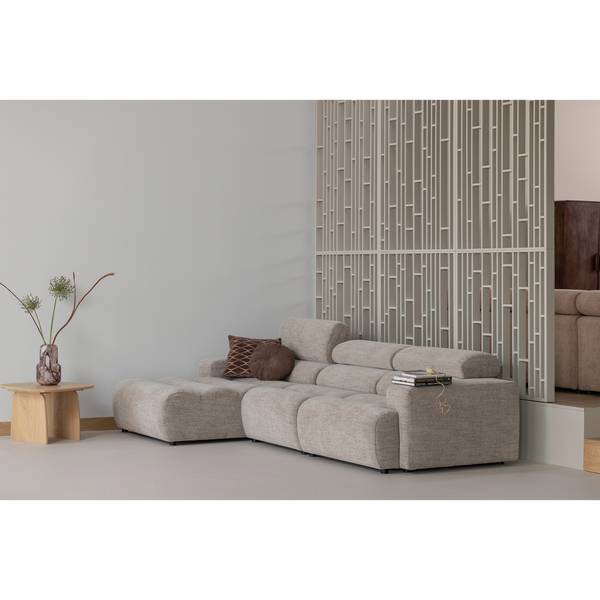 Coussins Aziz lot de 3 Marron - Coton - 45 x 45 x 10 cm