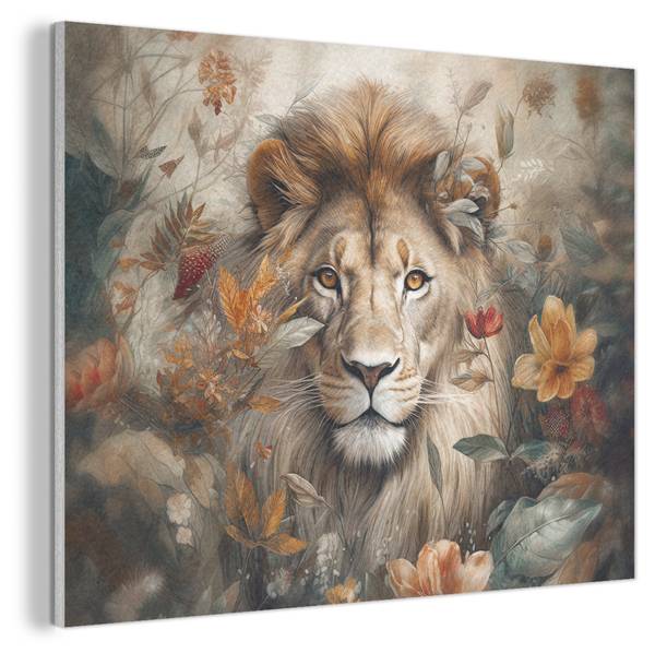 AKUSTIKBILD Löwe 80 x 60 cm