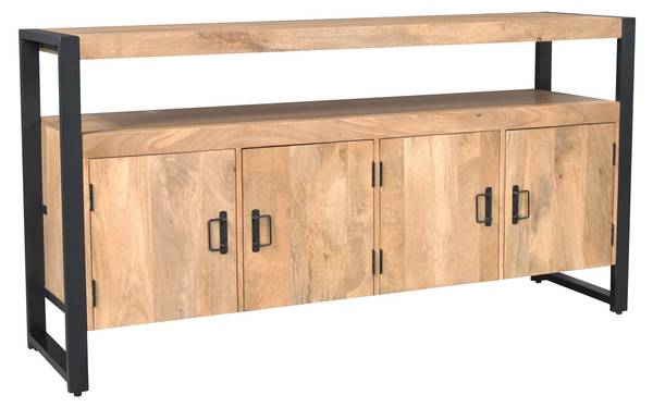 Sideboard BRITT Braun - Massivholz - 175 x 90 x 45 cm