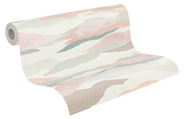 Vliestapete 396992-GU Pink - Fleece - 53 x 1005 x 1 cm
