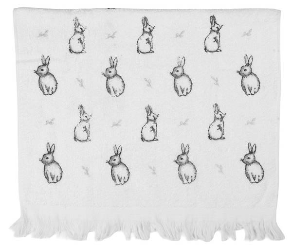 Gästehandtuch Danny Weiß - Textil - 66 x 66 x 40 cm