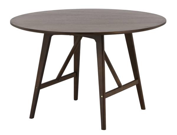 Table à manger Kaseindon Marron - Hévéa - 100 x 75 x 100 cm