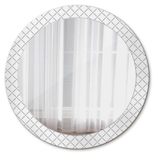 Dekospiegel Linea Trans Weiß - Spiegelglas - 80 x 80 x 1 cm