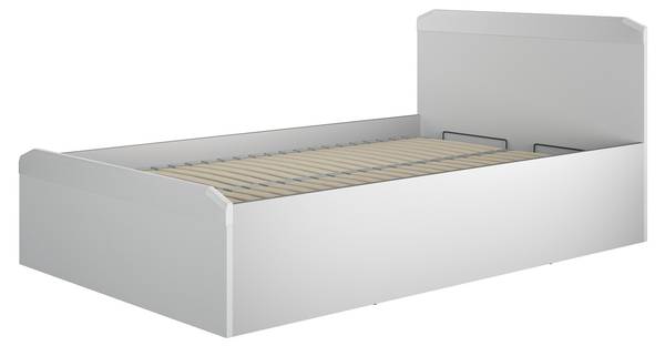 Bett TERNI Grau - Holzwerkstoff - 127 x 89 x 207 cm