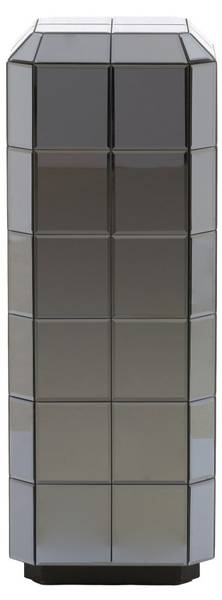 Tisch LUCIANO Grau - Glas - 30 x 80 x 30 cm