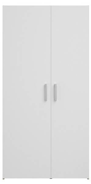 Badschrank ERKANO Braun - Weiß - Holz teilmassiv - 92 x 185 x 42 cm