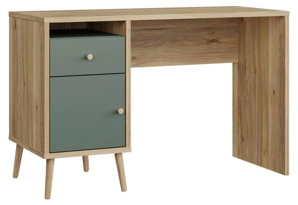 Schreibtisch WHENUA Braun - Grün - Holzwerkstoff - 120 x 77 x 53 cm
