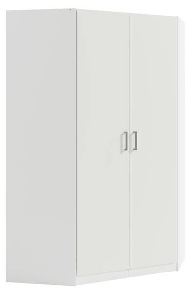 Kleiderschrank BELOMY Weiß - Holz teilmassiv - 118 x 198 x 118 cm