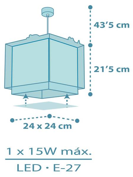 Deckenlampe   Baby Dinos Dinosaurier Kunststoff - 24 x 22 x 24 cm