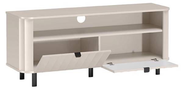 TV-meubel NOVADO grijs - staal - melamine - 137 x 57 x 40 cm