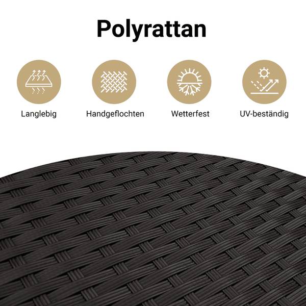 Gartentisch 3033890 Schwarz