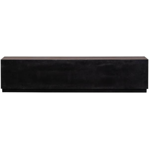 TV-Lowboard Sun Braun - Teakholz - 200 x 45 x 44 cm