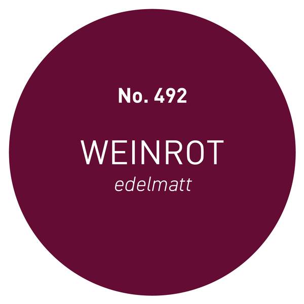Wandfarbe (5L) edelmatt Weinrot No.492 Rot - 30 x 22 x 40 cm