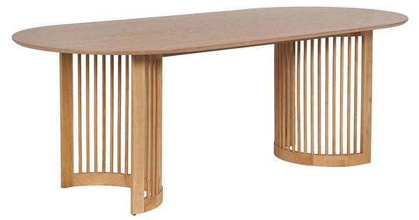 Esstisch NELIRAM Beige - Holz teilmassiv - 220 x 75 x 100 cm