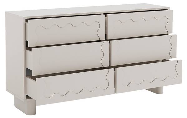 Kommode ANEZA Beige - Holz teilmassiv - 140 x 80 x 38 cm