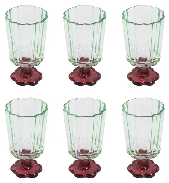 Gläser CASSIAR 6er-Set Glas - 8 x 14 x 8 cm