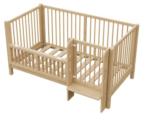 Babybett Natu1470Ⅰ Braun - Kiefer - 78 x 80 x 151 cm