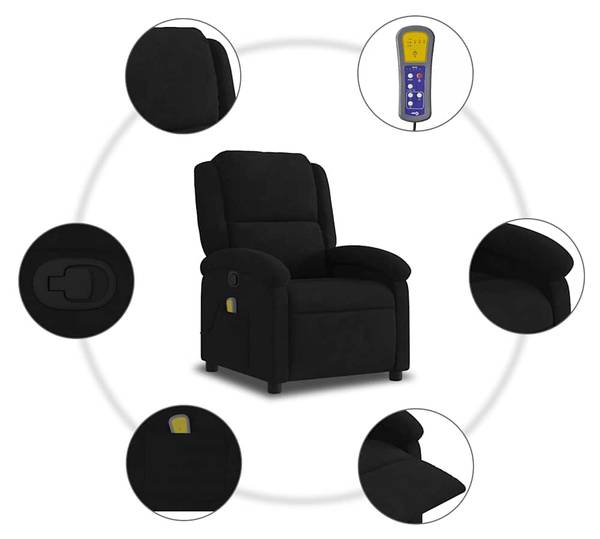 Massagesessel 3032412-2 Schwarz