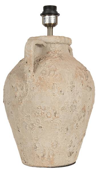 Lampenfuß Diya Beige - Keramik - 40 x 65 x 40 cm